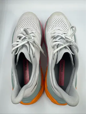 Hoka One One Women’s Clifton Edge Running Shoes Us10 Gray Pink Orange 1110511 thumbnail 12