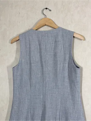 NWT Abercrombie & Fitch Women’s Mara High-Neck Vest Mini Dress Heather Grey S thumbnail 6