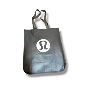 Lululemon Made To Feel Reusable Tote Bag Black White Large Shopper Gym thumbnail 2