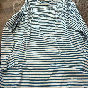 Daily Practice small blue‎ and white stripe cotton top thumbnail 6