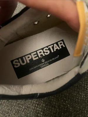 Golden Goose Superstar RARE Sneaker Leather Denim hot pink star size 36 5.5 US thumbnail 6