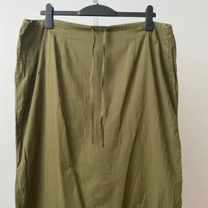 Venezia Jeans Cotton Boho Lagenlook Embroidered Beaded Maxi Skirt 18/20 Green thumbnail 2