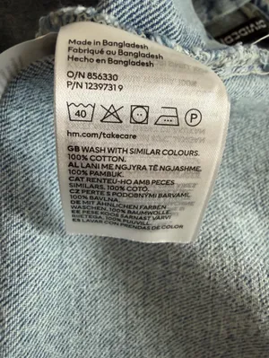 Divided Denim Sleeveless Mini Dress Blue Large NWT thumbnail 7