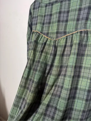 Free people Plaid Flannel Shirt Size Large thumbnail 3