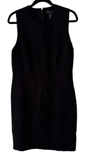 The Limited Vintage Black Wool Dress Sheath Career Office Size 12 Made in‎ USA thumbnail 1