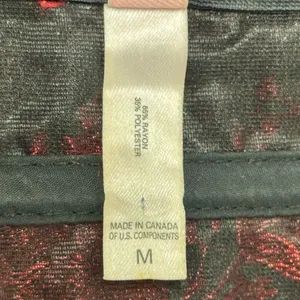 Y2K‎ Vintage Victoria’s Secret Lace Up Floral Corset Top Black Red Medium thumbnail 9