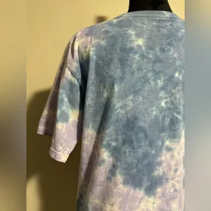 EUC Nickelodeon Blue and Purple SpongeBob Tie Dye Tee size large thumbnail 6