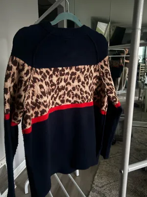 Aerie Cheetah Sweater Oversized thumbnail 4