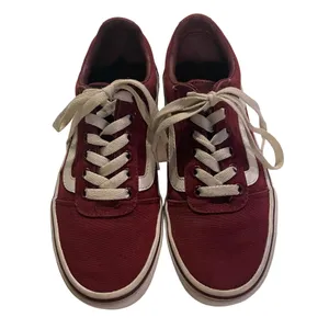 Vans Ward Burgundy Skate Low Top Sneakers Women’s Size 6.5 Lace Up thumbnail 2