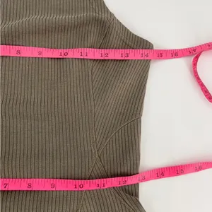 Lululemon Ribbed Softstreme Slim-Fit Tank Dress nomad sz 4‎ thumbnail 5