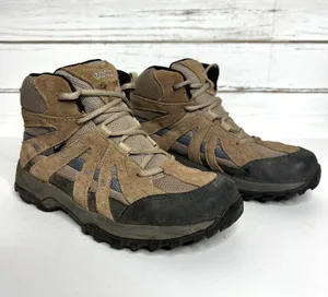Ecco Gortex Hiking Boot Brown Shoe Size 8-8.5 thumbnail 1
