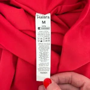 Halara SoftlyZero Airy Super High Waisted Cool Touch Flowy Yoga Shorts Med Red thumbnail 6