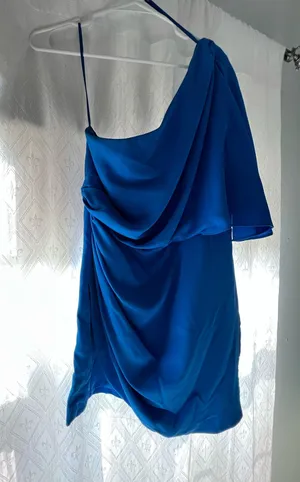 DO+BE Blue One-Shoulder Dress thumbnail 1