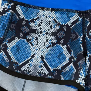 Lululemon Run Speed Short Mini Ziggy Snake Caspian Blue Size 2 Running Sporty thumbnail 6