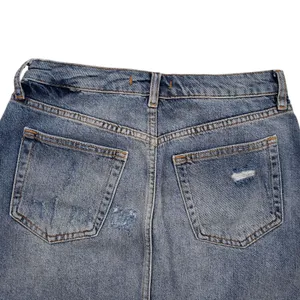 Free People We The Free Mini Jean Skirt Womens 27 Denim Distressed Button Fly thumbnail 8