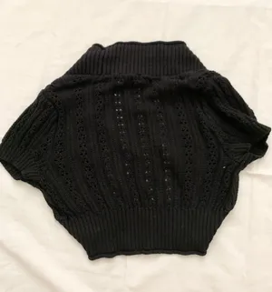 Cropped Cardigan Black thumbnail 2