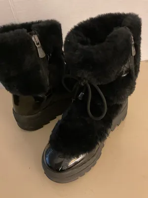 Pajar women leather Faux Fur platform boots. 6 thumbnail 7