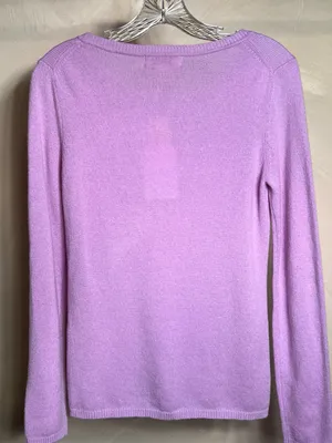 Peck & Peck Women L/S Pullover 2 Ply 100% Cashmere Lilac Sweater,Minimalist|Sz:S thumbnail 10