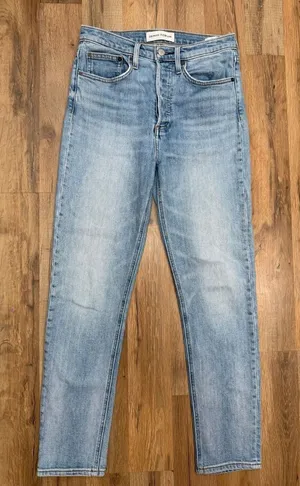 Denim Forum Aritzia High Rise Straight Jeans Light Wash Size‎ 28 thumbnail 1