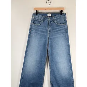 Citizens of Humanity Jeans Blue Premium Vintage Loli Mid Rise Wide Leg Size 27 thumbnail 6