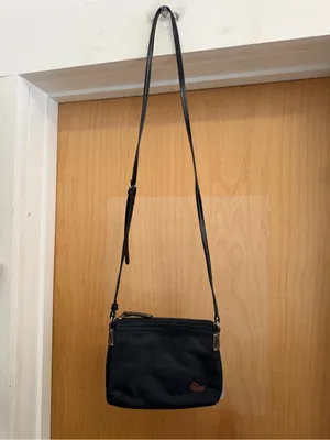 Dooney & Bourke Vintage Black Crossbody - Leather Trim with Iconic Duck Logo thumbnail 2