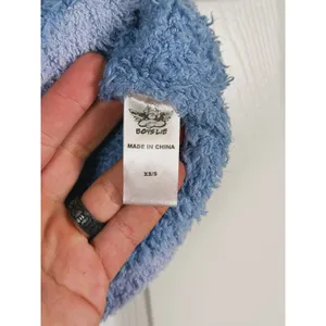 Y2K Boys Lie Bodhi Fleece Bralette Fuzzy Crop Top XS/S Blue Lounge Bratz Rave thumbnail 10