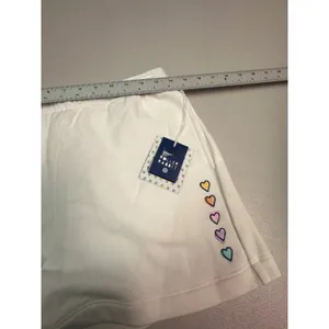 Roller Rabbit Target White Disco Heart Sweatshorts Small NWT thumbnail 6
