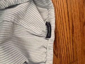 Brandy Melville Pants Striped Blue White thumbnail 3