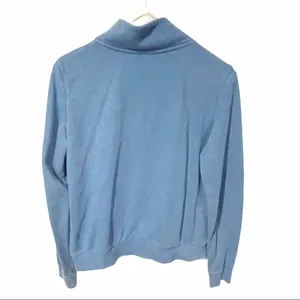 Victorias Secret Pink Medium Blue Spellout Quarter Zip Sweatshirt thumbnail 4