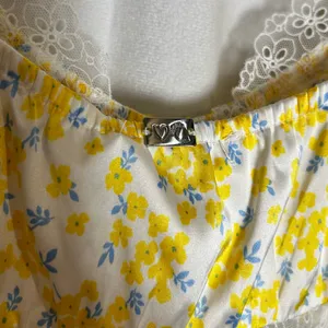 NWT For Love And Lemons Daffodil X Victoria’s Secret Mini Dress Yellow Floral S thumbnail 6