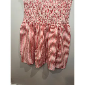 Maeve Margie Smocked Striped Mini Dress NWT Red Cream Sz XL thumbnail 5
