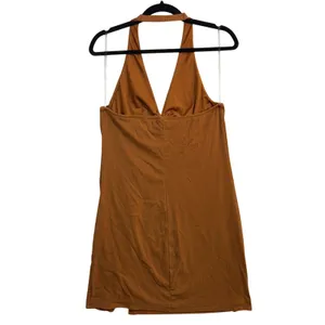 Wild Fable XL Minidress Orange Shimmer Halter Cutout Bodycon Y2K Club Fest Date‎ thumbnail 6