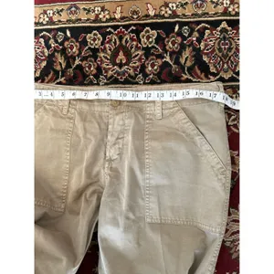 Joie‎ Womens Size 8 Khaki Crop Pants Casual 100% Cotton Utility Style thumbnail 5