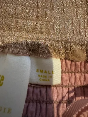 Anthropologie Tube Top Ruffle Maeve Metallic thumbnail 5