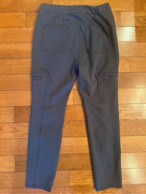 Anthropologie Frankie Knit Cargo Trousers – Gray – Size Small – EUC thumbnail 6
