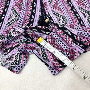No Boundaries High Waist Patterned Shorts‎ - Pink and Black Ruffle hem Size L thumbnail 9