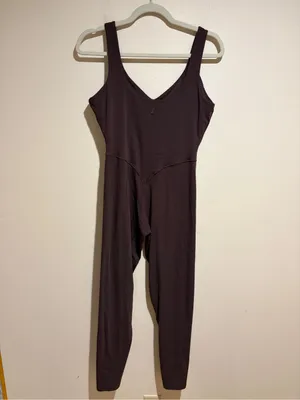Vitality Cloud Jumpsuit Sleeveless Tank Athletic Active Brown Size Large thumbnail 6