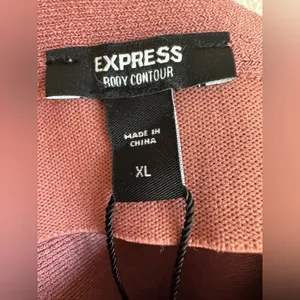 NWT Express Blush Pink High Waist Skater Skirt thumbnail 5