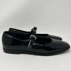 Steve Madden Solanna Mary Jane Flats Women's Size 10M‎ Black Patent Faux Leather thumbnail 3