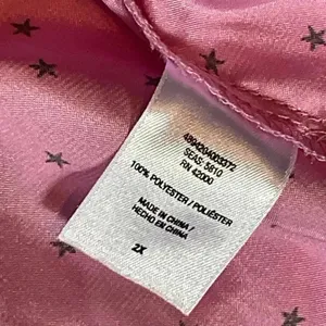Victorias Secret Pink PJ set. Long sleeve, long pants. Pink with black stars 2x thumbnail 10