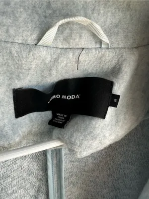 VERO MODA Wool-Blend Light Blue Gray Women's Coat thumbnail 3