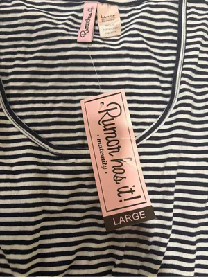 NWT Rumor Has It Striped Sleeveless Maternity Dress - Large thumbnail 3