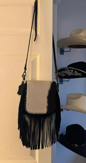 Cowhide Crossbody Western Purse thumbnail 1