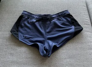 Under Armour Womens XL Blue Mesh Side Panel Athletic Running Workout Shorts‎ thumbnail 1