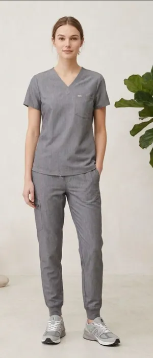 FIGS Technical Collection Zamora Jogger Scrub Pants Womens M Gray Cargo Stretch thumbnail 1