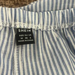 Blue and White Striped Shorts thumbnail 3