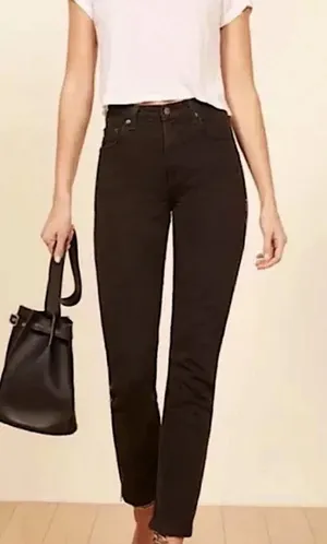 Reformation Hendrix High Rise Denim size‎ 27 black thumbnail 1