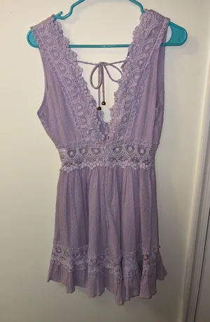 Angel Biba Purple Mini Dress thumbnail 2