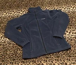 GUC COLUMBIA Jacket Women’s Benton Springs™ Full Zip Fleece Jacket Navy Size S thumbnail 1