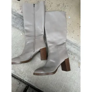 Marc Fisher Women's Gabey Wide Calf Almond Toe Block Heel Dress Boots - US 10M thumbnail 2